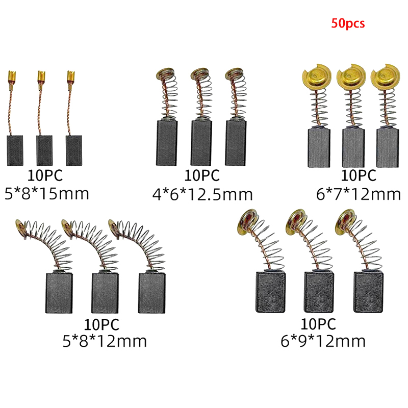50 cepillos de carbón para amo - Power Tools Carbon Brush reseña y precio