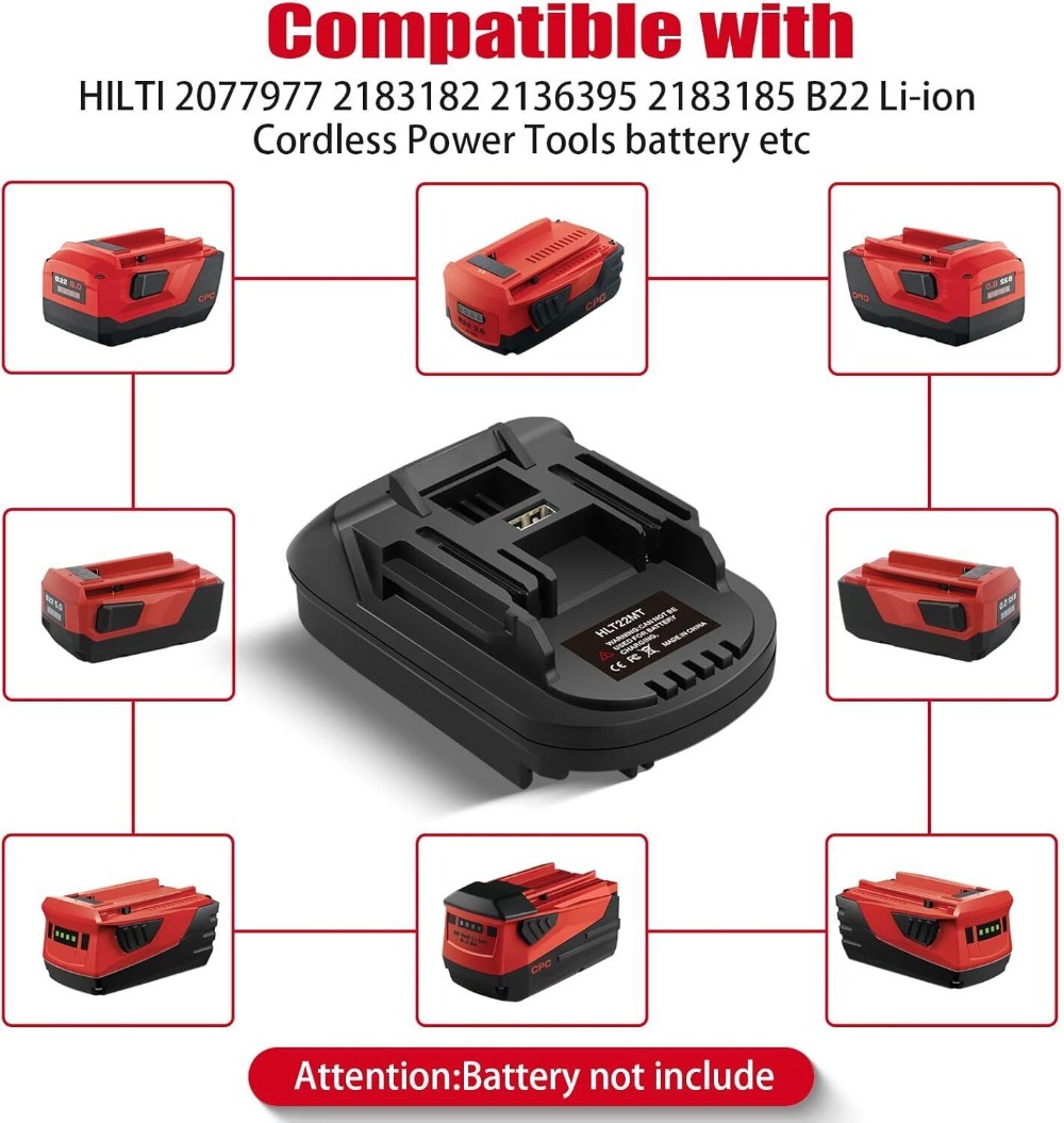 Adaptador de batería para Hilt - Power Tools Hilti reseña y precio